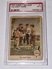 Ted Williams 1959 Fleer The Early Years PSA 3 VG # 1 Boston Red Sox Vintage  picture