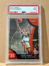 2007-08 Topps Finest - Kevin Durant #71 (RC) PSA 9 SONICS RARE picture