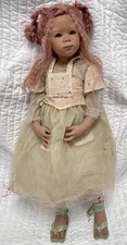 Annette Himstedt Doll Vintage Green Pink Original Outfit Signed Toy Art Girl picture