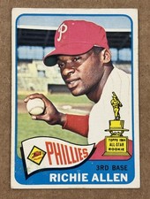 Richie Dick Allen 1965 Topps Baseball #460 - All Star Rookie Cup - Phillies picture