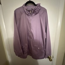 NEW Chico's Zenergy SZ 3 Purple Zip Jacket Pockets Women's 16-18 $119 Light NWT picture