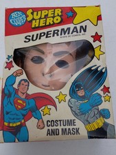  Vintage 1976 DC Superheroes SUPERMAN Ben Cooper Halloween Costume in Great Cond picture