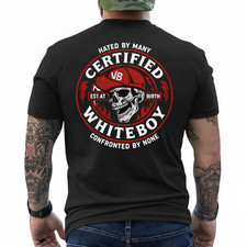 CERTIFIED WHITEBOY Street Skull T-Shirt Menswear Streetwear picture
