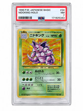 1996 Pokemon P.M. Japanese Basic Nikdoking-Holo #34 PSA 7 picture