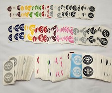 HUGE BULK LOT – 1,426 Toyota Round Vinyl Decals | Multi-Size & Color | Sticker picture