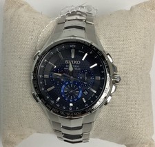 SEIKO SSG009 Men's Coutura Radio Sync Solar Chronograph Stainless Steel Watch picture