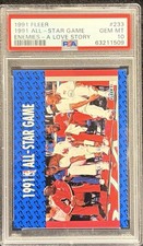 1991-92 Fleer 1991 All-Star Game Michael Jordan, C Barkley,  Ewing #233 PSA 10 picture
