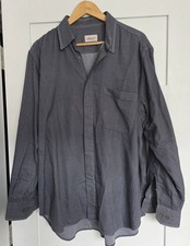 Brioni Sport Men's XL Long Sleeve Herringbone Gray Button-Up Shirt picture