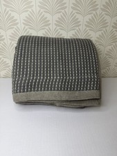 West Elm Two-Tone Cotton Linen Blanket NWOT Aegean Full/Queen picture