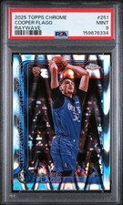 2025 Topps Chrome #251 Cooper Flagg Raywave PSA 9 picture