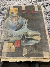 1899 Twentieth Century Atlas Illustrated World Antique Pre-WWI Maps Hawaii picture