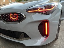 18 - 23 Kia Stinger DRL Fog Light PAIR L+R: Static Color / Switchback / RGB (W) picture
