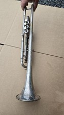 VINTAGE  C.G. CONN 58B SILVER TRUMPET WITH VERY RARE MOUTHPIECE AND CASE picture