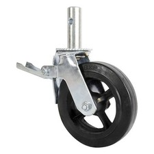 Metaltech M-MBC8 8-inch Cast Iron & Rubber Heavy-Duty Scaffolding Caster Wheel picture