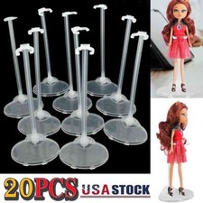 20 Sets Doll Stand Display Holder for 11.5'' Doll Transparent Model Rack Support picture