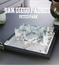 San Diego Padres Petco Park SD Ballpark Replica Model  MLB 8”x 8” Framed Desk picture