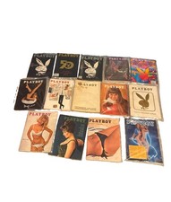 Vintage Playboy Magazines 1960s-70s Lot Of 15 picture