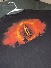 Vintage The Lord of the Rings - The Two Towers Black Graphic T-Shirt 2002 - XL picture