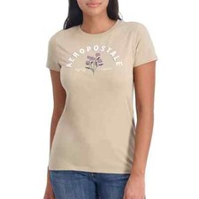 Aéropostale Women's Graphic Tee Size M Brown picture