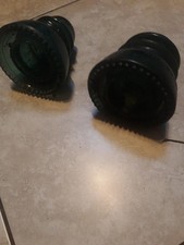 2 Vintage Hemingray blue glass insulator Lot of 2 Similar picture