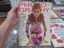 Lot of 6 Vintage 1960's & Older Popular Photography Magazine Amazing Graphics #2 picture