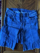 Edgley by Maurice’s Women's Plus Jeans Bootcut , Raw Hem, Front Seam 18Wx32 picture