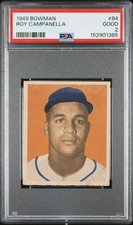 ROY CAMPANELLA 1949 Bowman #84 Rookie RC PSA 2 Centered, No Creases + Eye Appeal picture