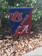 NEW Auburn vs. Alabama House Divided Garden Flag picture
