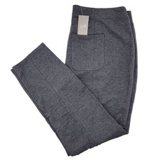 J.Jill Purejill Tapered Ankle Pants L Charcoal Pima Cotton Modal Stretch NWT picture