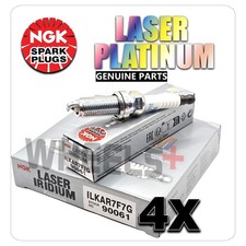 4x NGK ILKAR7F7G 90061 Laser Iridium Spark Plugs For NISSAN JUKE 1.2 04/14--  picture