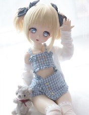 1/4 BJD Doll Cartoon Girl Bare Ball Jointed Body Eyes Face Makeup Resin Figure picture
