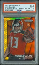 2014 Panini Prizm Mike Evans RC #216 Panini Logo Hologram PSA 9 MINT Rookie picture
