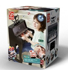Hape: Learn With Lights Piano w/ Stool - Black - Wooden Electric Musical Toy, 3+ picture
