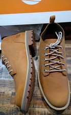 Mens Timberland Redwood Falls Premium Leather Waterprof Wheat Chukka Boot Sz 10 picture