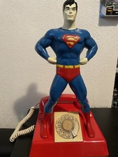 VINTAGE SUPERMAN ROTARY TELEPHONE LARGE 17.5
