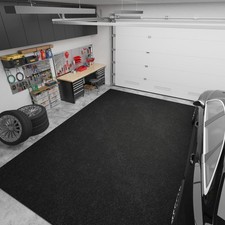 Waterproof Floor Mat 7x9 Non Slip Indoor Outdoor Black SRT704-7X9 Ottomanso picture