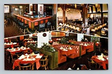 Vintage Plains Hotel Cheyenne WY Bar Cafe Restaurant Multi-View Postcard picture