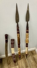 African Lion hunting Short Spears 28” Long 1800s Sub Saharan Antique Rare picture