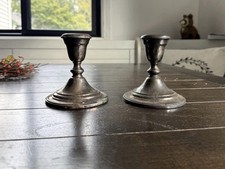 Beautiful vintage pair of Gorham silver-plated candlestick holders, Model YC3000 picture
