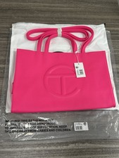 Telfar Medium Shopping Bag PINK Rose Purse Tote NEW 15x10x12 picture