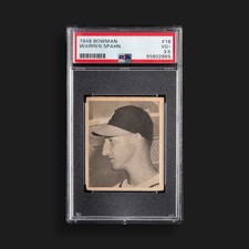 1948 Bowman - Warren Spahn #18 (RC) PSA 3.5 VG+ picture