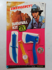 1975 Fleetwood EMERGENCY TV show plastic childs toy Survival Kit NIP rare HTF picture