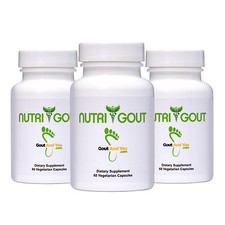 3 Bottles NutriGout Uric Acid Lowering and Gout Supplement from GoutandYou.com picture