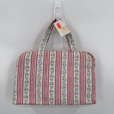Vintage Lanz Salzburg 90’s Flannel Cosmetic Travel Bag Cottagecore RARE picture