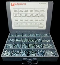 4,061 PCS Phillips Pan Head Machine Screws Nuts Washers Assortment #6 #8 #10 picture