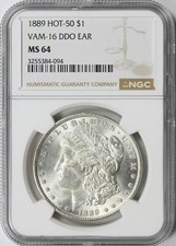 1902-O $1 Morgan Dollar VAM-25 Hit List-40 DDO Eye & Ear NGC MS64 picture
