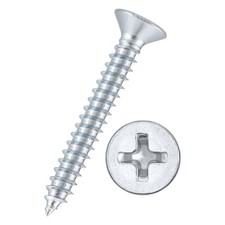 20pcs Phillips Flat Head Wood Screws - [#8x1-1/4
