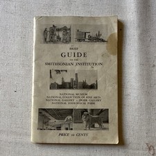 Smithsonian Institution Guide 1942 Book Washington DC 5th Ed Rare History WW2 picture