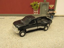 RC2 ERTL BLACK SILVER FORD F350 4X4 DUALLY 1/64: FARM COUNTRY PICK UP TRUCK USED picture
