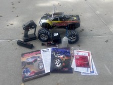 Traxxas T-Maxx 1/10 4WD Nitro RC Monster Truck Black/White/ RTR remote starter  picture